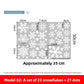Christmas Snowflake Electrostatic Wall Stickers