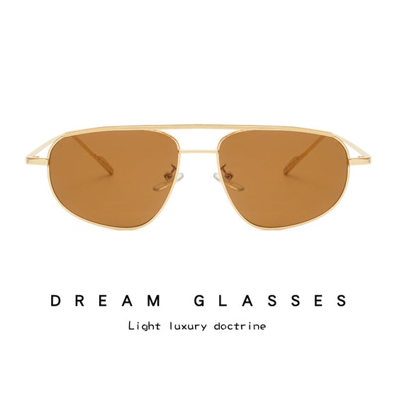 Retro Metal Frame UV400 Sun Glasses