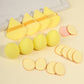 Full boxed set with foam sponges, velvet puffs, a spa headband and a facial cleansing brush