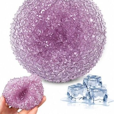 Squeeze ball color choices laid out together as a round textured fidget toy set