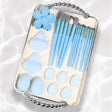 23pcs Blue Makeup Tools