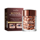 Facial essence capsules displayed with the product packaging, close up