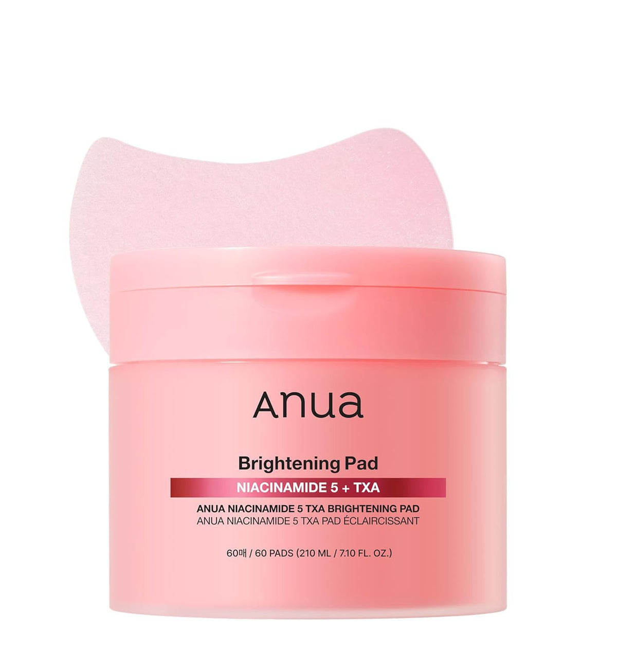 Toner pad swiped across the cheek in a skincare routine