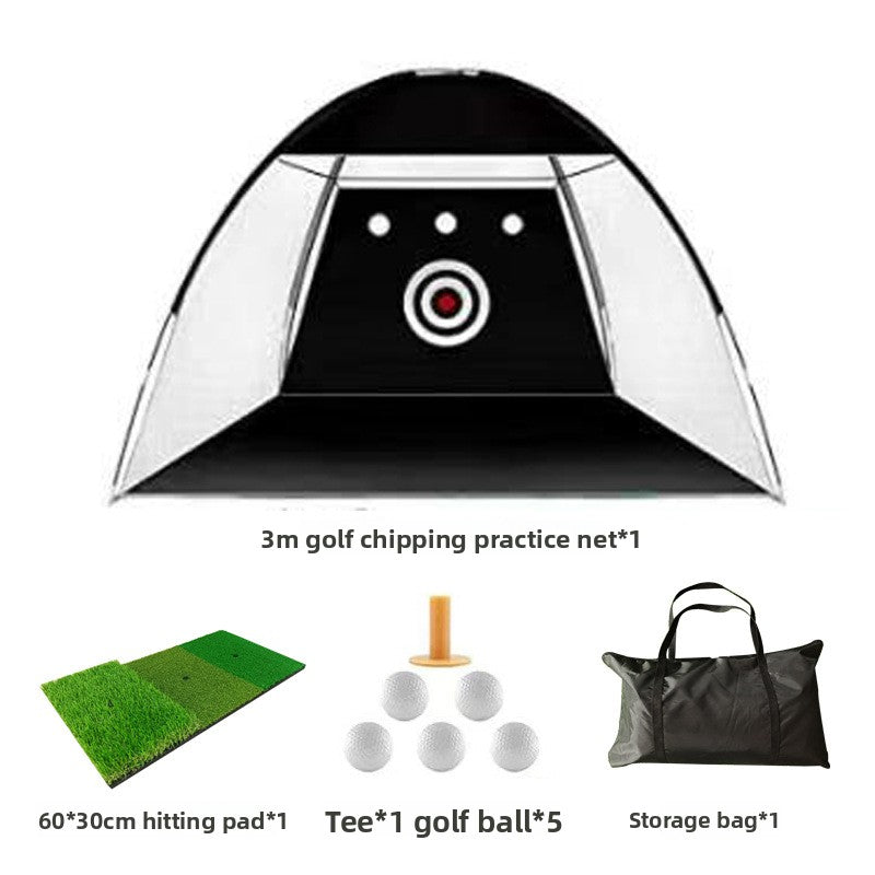 Indoor golf practice net strike net | travel friendly carry scenario