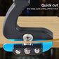 Veneer cutter being drawn along the edge of a wooden panel, the board held between its rollers