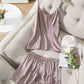 Silk Suspender Pajamas