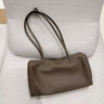 Khaki-colored top-grain cowhide