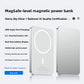 Back of the magnetic power bank resting flat with its smooth matte finish