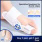 Hinged splint seating the big toe in a straighter line over the bunion joint