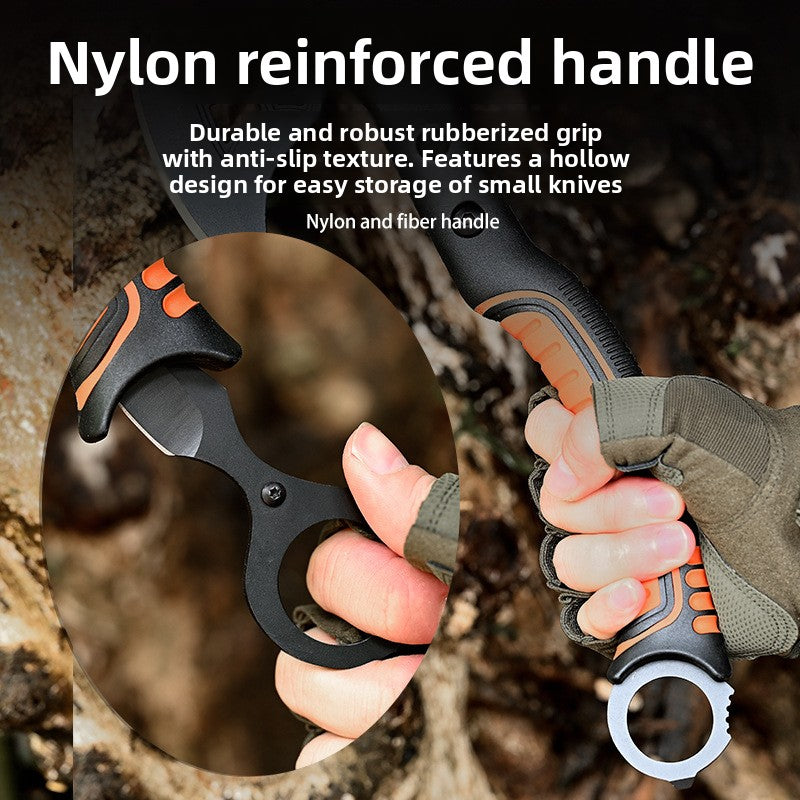 Multifunctional Camping Axe with Knife and Hammer