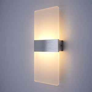 Modern Minimalist Wall Lamp, Indoor LED Wall Light, Aluminum Acrylic Hardwire, Bedroom Living Room Corridor Staircase Sconces