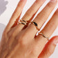 Five-Piece Geometric Stackable Rings Set