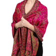Cashew flower scarf-rose red