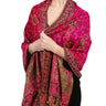 Cashew flower scarf-rose red
