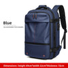 Vacuum Compression Travel Backpack 56 75l Waterproof Oxford Laptop Business - Blue-normal edition