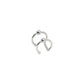 Rose gold non pierced ear cuff with slim double line C shaped band