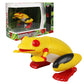 Realistic molded plastic snake cat toy with a lifting head for chase play