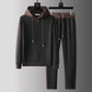 Men's Fleece-Lined Hooded Tracksuit Set | packaging and presentation view