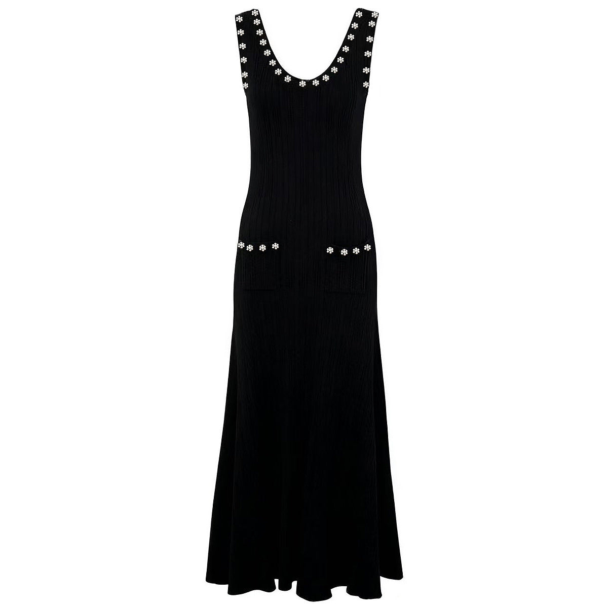 Elegant Knitted Women's Top and Dress Set | alternative angle product detail