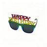 Happy Birthday Square Laser Rainbow