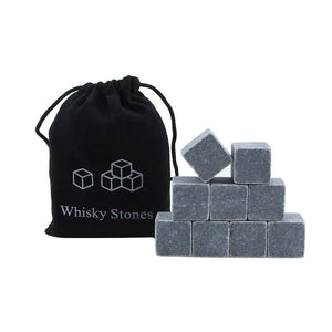 Reusable Whiskey Chilling Stones Set | front view product hero shot