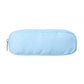 Side profile of the nylon pencil case showing the zip pull and soft flexible body