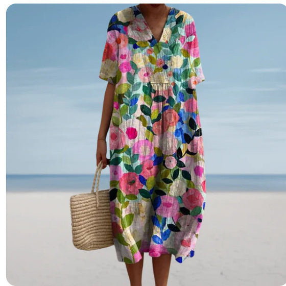 Womens Floral Print Dress