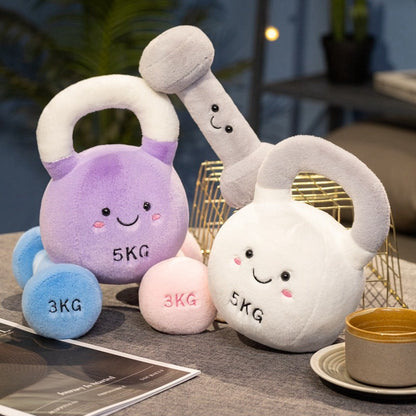 Creative Dumbbell Kettlebell Plush Toy