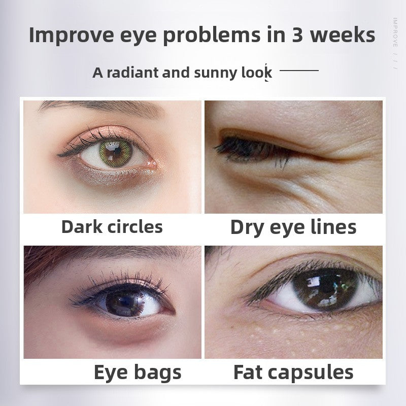 Angled view of the under-eye gel patches arranged on a clean surface