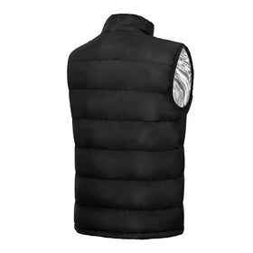 Mens USB Heated Quilted Vest with 9 Heating Panels