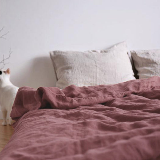 Washed Pure Linen Duvet Cover