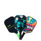 Angled hero shot of the professional pickleball paddle and grip handle