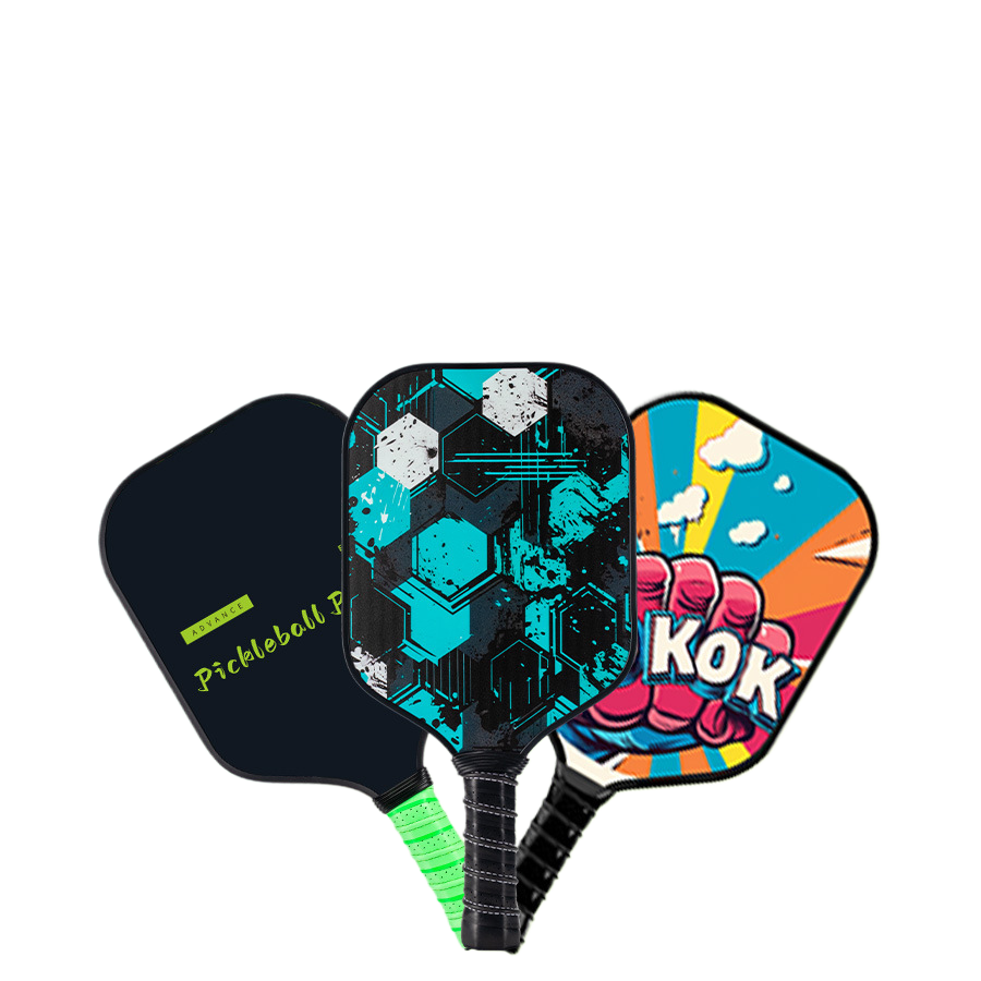 Angled hero shot of the professional pickleball paddle and grip handle
