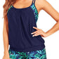 Women Two Piece Swimsuit Vest Style | angled lifestyle styling shot