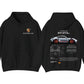 Black cotton hoodie, front and back, with crest on the chest and 911 GT3 RS back print, option size S