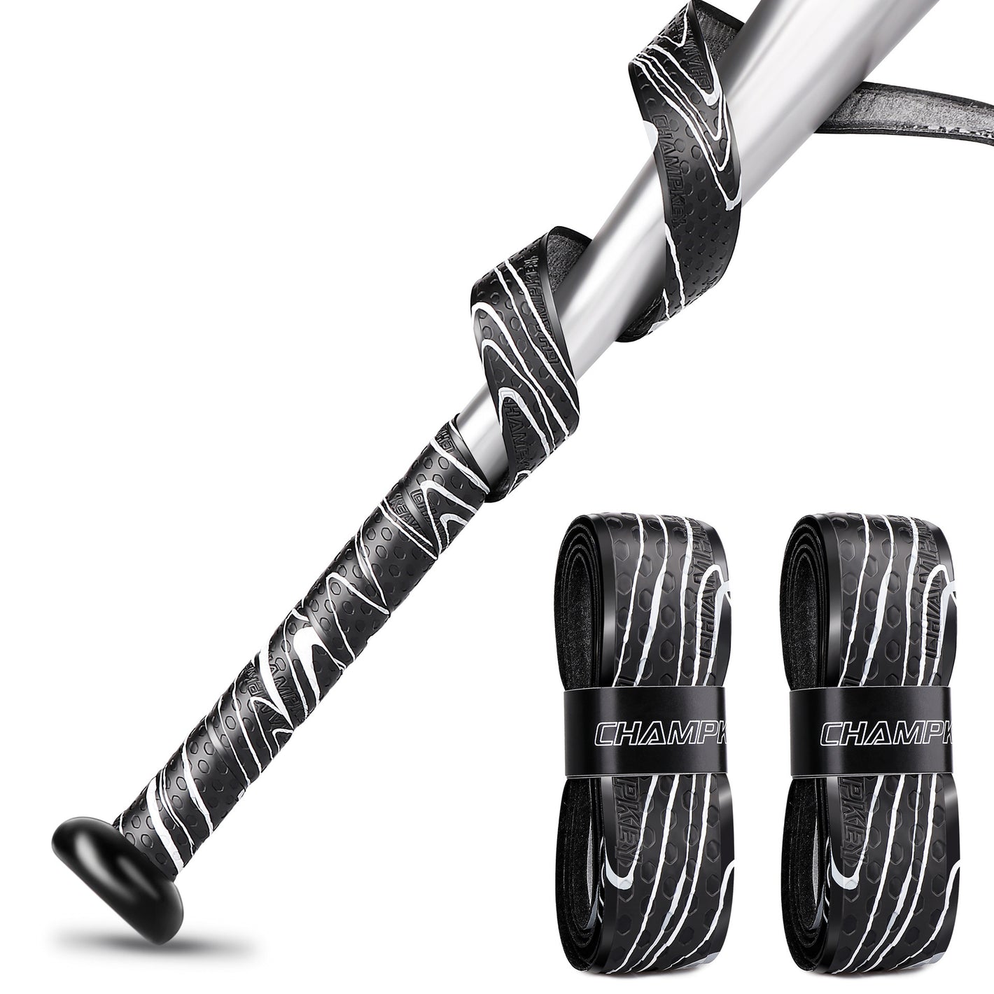 PU baseball bat grip tape roll shown on plain background
