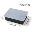 6 Cavities Large Cube Tray, Black