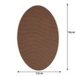 Elastic Oval Brown 12x18cm