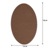 Elastic Oval Brown 12x18cm