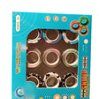 9-Anillos Daisy NegroGraffiti AzulBlanco
