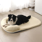 Cool touch summer pet mat with a padded bolster headrest, for cats and dogs