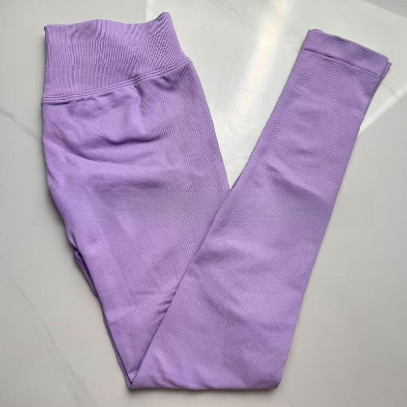 Close flat lay of the light purple colourway, one flat tone with no print and no logo