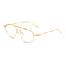 Gold Frame Clear Lens