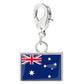 Stainless Steel National Flag Pendant Bracelet