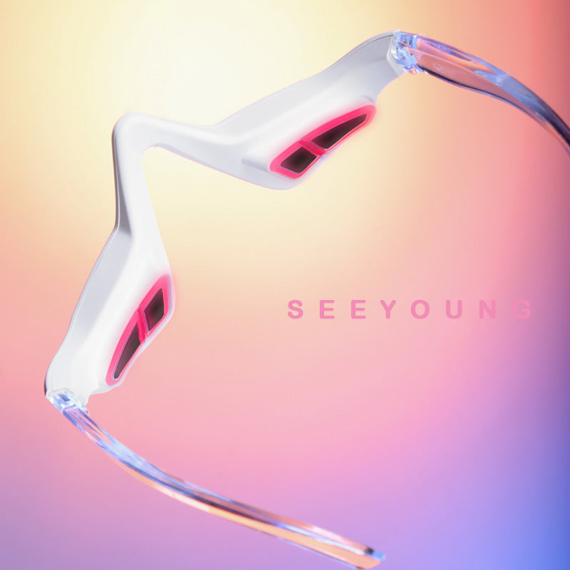 Close up of the rounded massage head surface of the Eye Massager Instrument