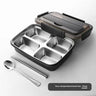 Stainless Steel 4-Compartment Black