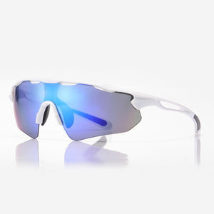 Front view of the lightweight TR90 cycling sunglasses