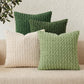 Solid tone bubble grain throw pillow cover for a sofa or bed