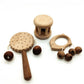 Wooden Baby Rattle Teether Toy | lifestyle in use scene