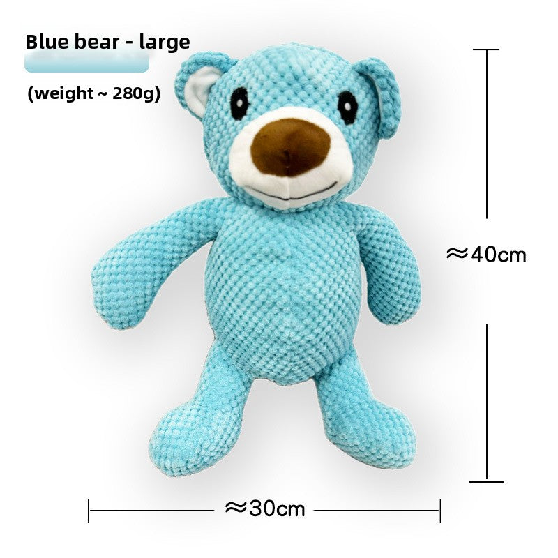 Squeaky plush pet toy shaped like a food character, a fun soft chew for supervised play